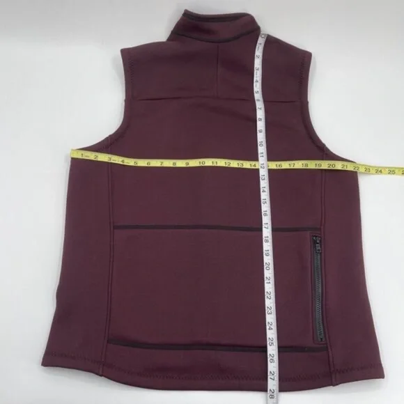 Melanzana Hard Face Vest Mens Large Maroon Leadville Colorado